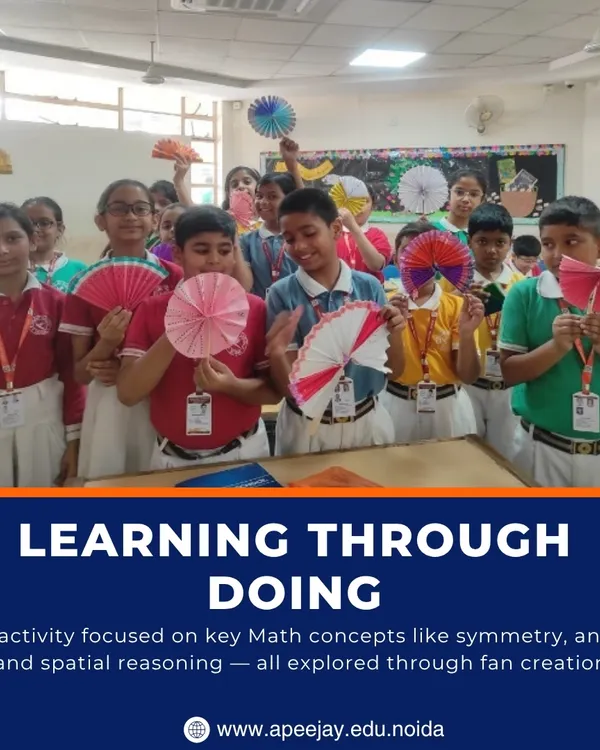 Our students learn by doing. This Japanese fan-making activity was designed to explore key math concepts like symmetry, angles, and spatial reasoning through a creative process.