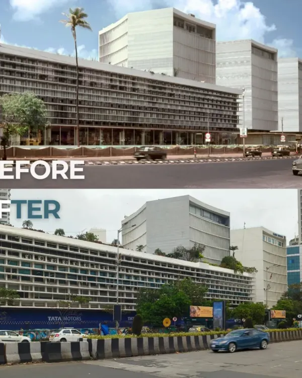 A before-and-after of Shivsagar Estate in Mumbai, from 1967 to today. This comparison shows the evolution of the city's architectural timeline and raises questions about how we balance preservation with renovation in a constantly changing urban landscape.