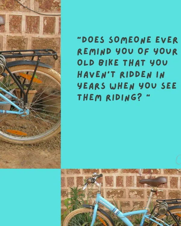 Does seeing someone ride a bike remind you of your old one that you have not ridden in years? Let us help you get it back on the road.