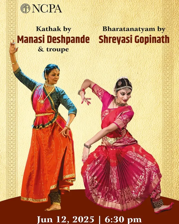 The official poster for my solo Bharatanatyam recital at the prestigious NCPA in Mumbai. Performing on this stage was a dream come true, and I was thrilled to present my own choreographies.