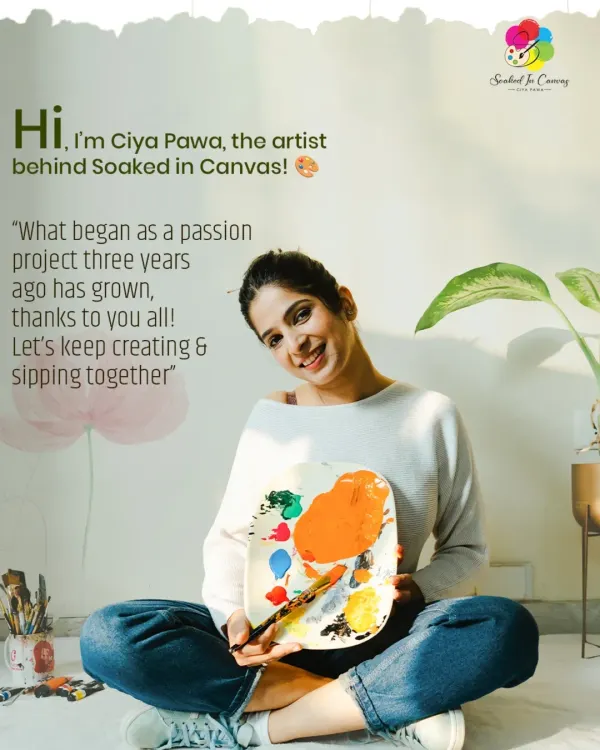 Hello, I'm Ciya. What started as a personal passion project has grown into this wonderful community. I truly believe in the power of art to connect and heal, and I pour that belief into every workshop I host.