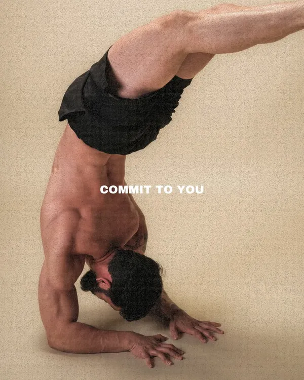 A demonstration of a forearm stand, showcasing incredible core strength, balance, and shoulder stability. Our coaching helps you commit to and achieve advanced bodyweight skills.