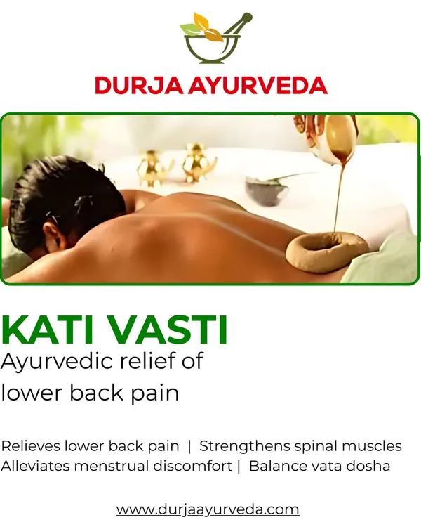 Kati Vasti provides profound relief for lower back pain by strengthening spinal muscles and balancing the Vata dosha. The application of warm oil helps alleviate discomfort, including menstrual pain linked to back strain.