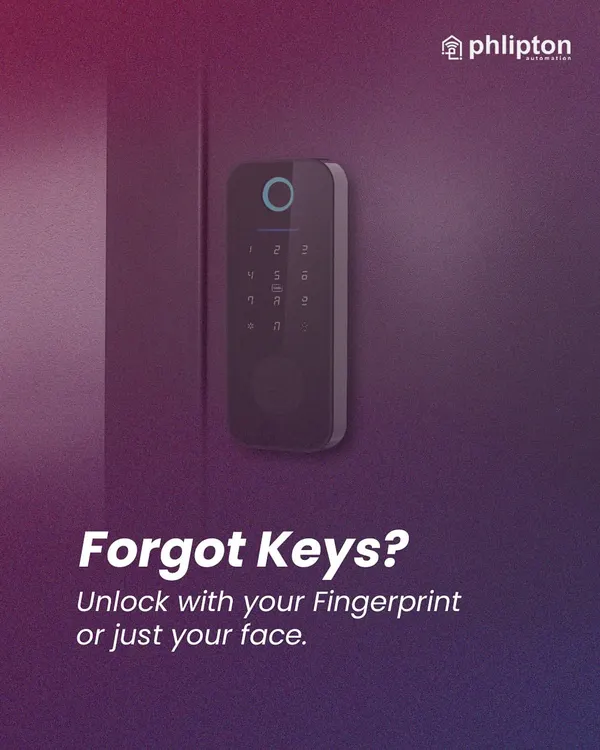Forgot your keys? It’s no longer a problem. With my smart locks, you can unlock your door instantly with your fingerprint or face, making access simple and secure.