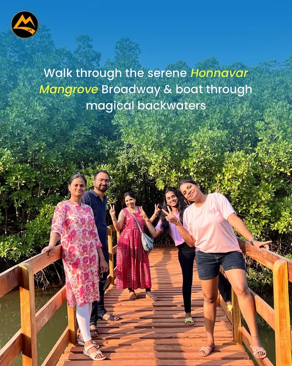 Walking through the serene Honnavar Mangrove Broadway is a highlight of my Gokarna trips. I also arrange boat rides through these magical backwaters.