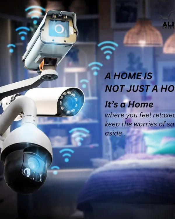 A home is where you should feel completely relaxed. Our smart security cameras are designed to watch over your space, like this bedroom, so you can put worries about safety aside.