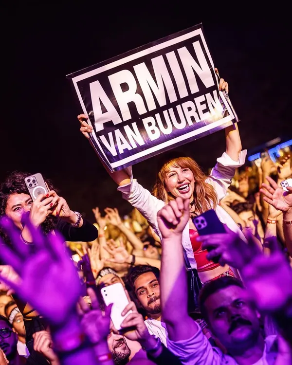 Pure joy and dedication from a fan at the Armin van Buuren show. This is the passion that fuels every event I produce.
