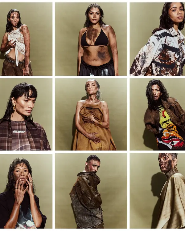 A collage of the diverse and powerful faces I cast and styled for the Huemn runway show at Lakme Fashion Week.