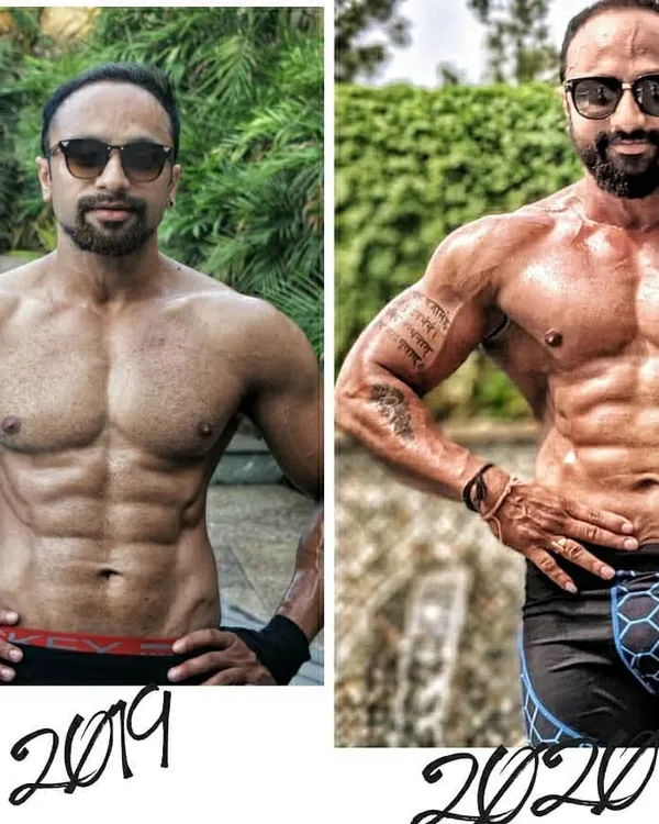 Look at the difference a year of focused work makes. My 2019 to 2020 physique change shows the power of consistency. This is the experience I bring to help you achieve your own transformation.