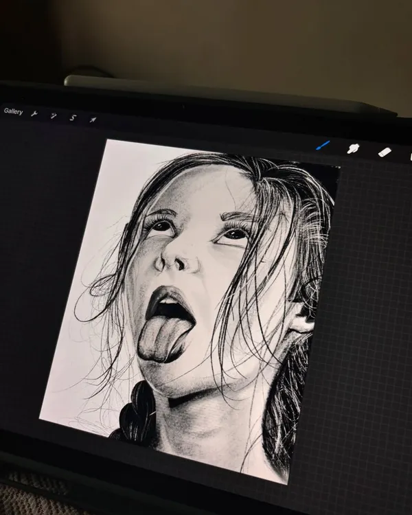 My very first digital sketch on Procreate. It was a new experience for me, but I loved the process of learning how to create realistic textures digitally.