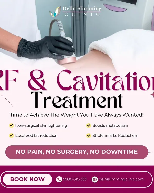 My RF & Cavitation treatment is a powerful, non-surgical solution for localized fat reduction and skin tightening. It works by using ultrasonic waves to break down fat cells and radiofrequency to boost metabolism and reduce the appearance of stretch marks, all with no pain or downtime.