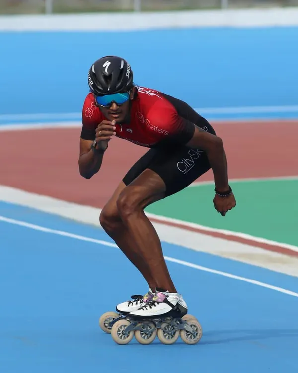 Here is India's fastest skater, Dhanush Babu, in full flight. We are proud to be associated with elite athletes who embody the spirit of a champion. His focus and speed are an inspiration to everyone at our academy.