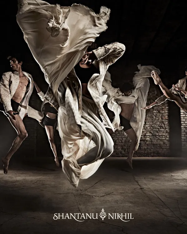 This shot from the Shantanu & Nikhil "Sway" campaign captures the essence of my work: creating powerful, sculptural movement that tells a story. Here, we used contemporary dance to express the drama and elegance of their couture collection.