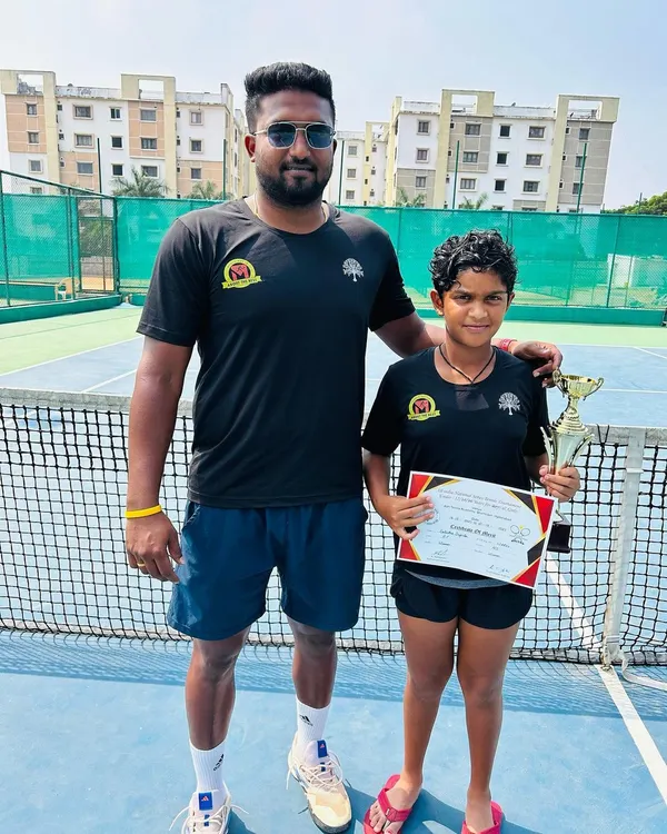 A huge achievement for our young champion, winning both the Singles and Doubles titles at the National Series (NS) U/12.