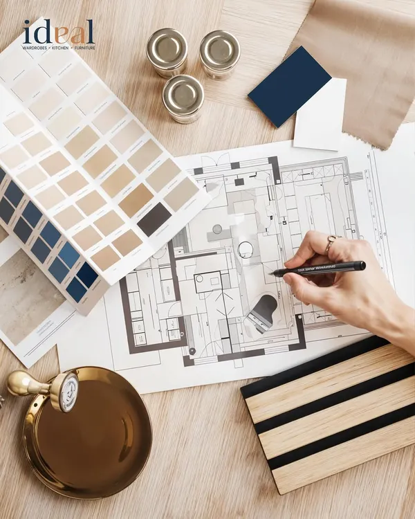 Great design starts with intention. Here is a look at my process, from floor plans and color swatches to material samples. I meticulously curate every detail to ensure the final space is a perfect reflection of your vision.