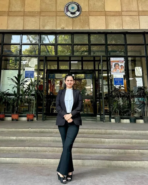 As a first-generation lawyer, every day is a testament to perseverance. I am pictured here at the Central Administrative Tribunal in Delhi, where I regularly represent government employees in service matters. This is where I stand with you to fight for your rights.