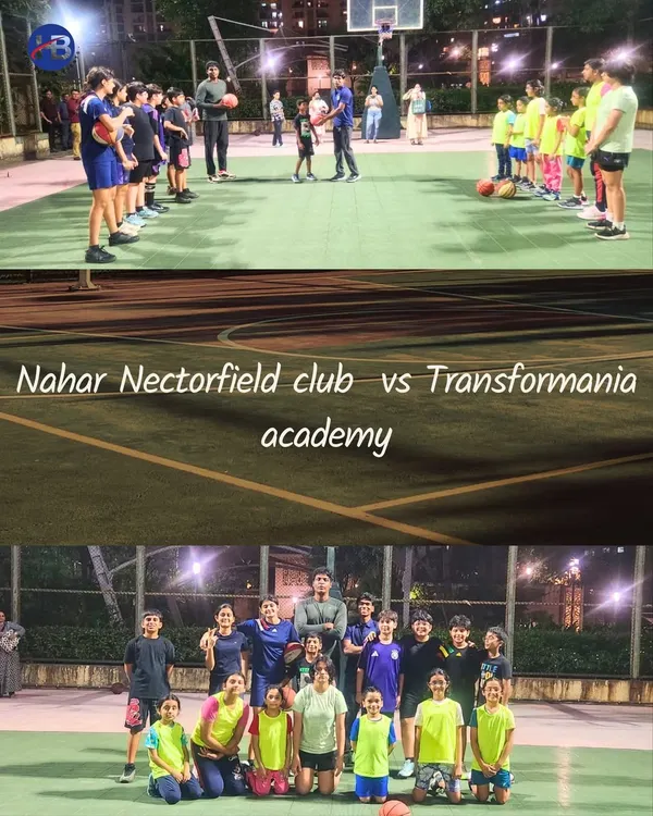 An inter-club basketball practice match between Nahar Nectorfield Club and Transformania Academy. We facilitate these crucial matches that help teams prepare for major tournaments.