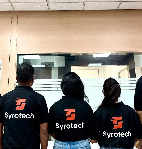 New style, same reliability. Our team sporting t-shirts with our new, dynamic logo.