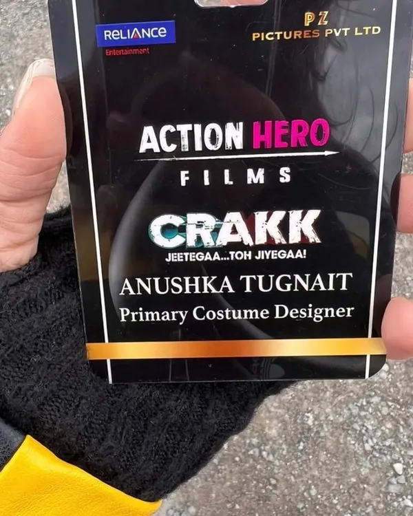 My official ID card as the Primary Costume Designer for the film "Crakk". This little badge represents a huge journey of creativity and hard work with an amazing team.