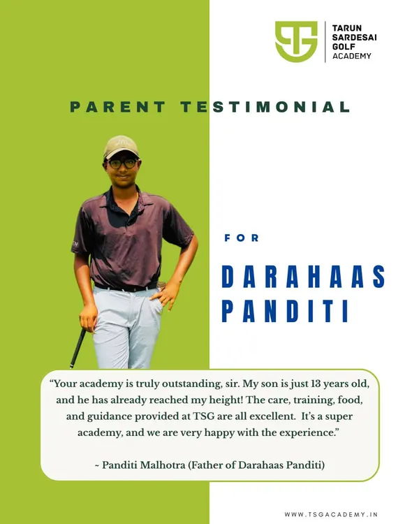 Thank you, Mr. Panditi, for this feedback. We are proud of Darahaas, who has shown a much stronger mindset in his second year. The results are beginning to show.