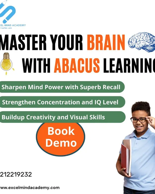 Master your brain with Abacus learning. Our program is designed to sharpen mind power, strengthen concentration and IQ levels, and build creativity, giving your child a superb recall ability.