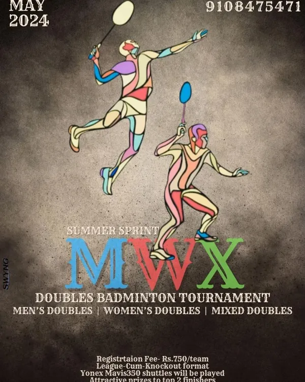 Our 'Summer Sprint' doubles tournament covers all the bases with Men's, Women's, and Mixed Doubles categories, all played in a league-cum-knockout format.