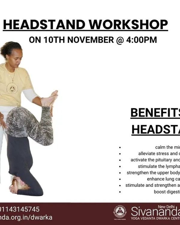Our Headstand Workshop is designed to help you master Sirsasana, the "King of Asanas." We guide you through eight systematic steps to build strength, confidence, and proper alignment.