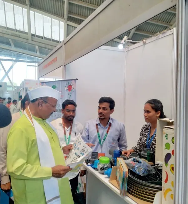 We were honored to have Honourable Minister Mr. Abdul Sattar visit our stall at the Kisan exhibition. It was a great opportunity to discuss agricultural innovations and our contributions to smart irrigation.