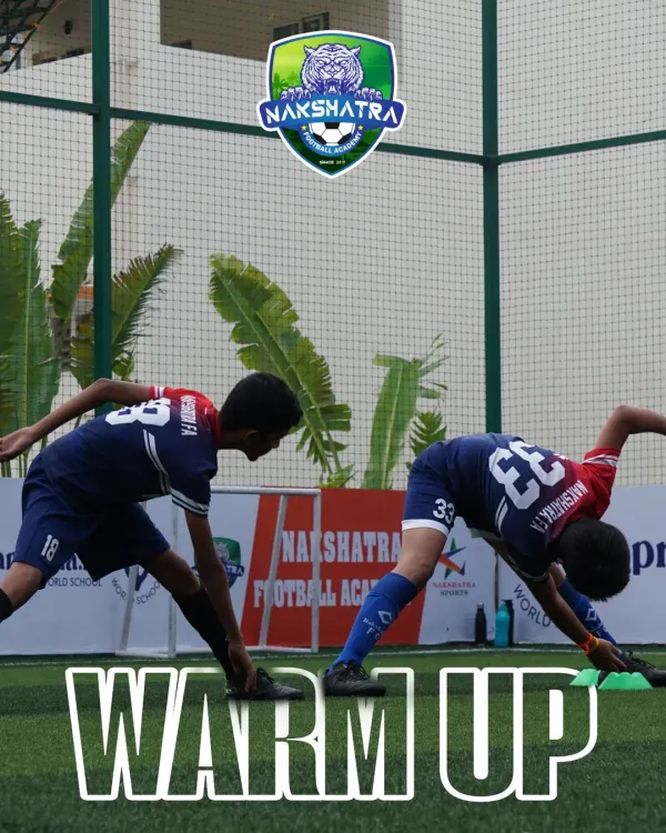 Every strong performance starts with the right warm-up. Our players preparing their bodies for an intense training session.