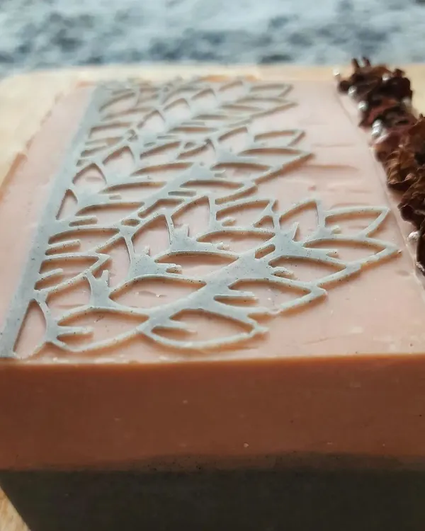 This beautiful Charcoal Rose bar was part of a custom loaf I made for a client. She loved the original so much, she ordered a whole batch to ensure she wouldn't run out.