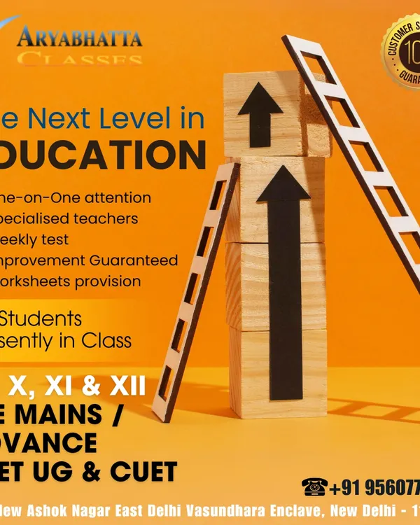 We provide the next level in education with one-on-one attention, specialized teachers, and guaranteed improvement. This graphic outlines the key features of our coaching for classes IX-XII, JEE, NEET, and CUET.