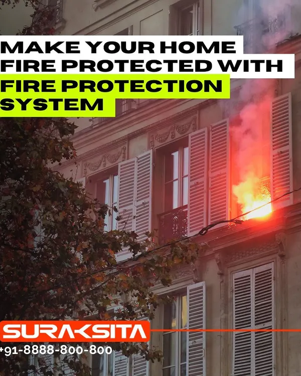 A fire event can be devastating, as this dramatic image shows. Our goal is to prevent such scenarios with early detection and rapid response systems that protect lives and minimize property damage.