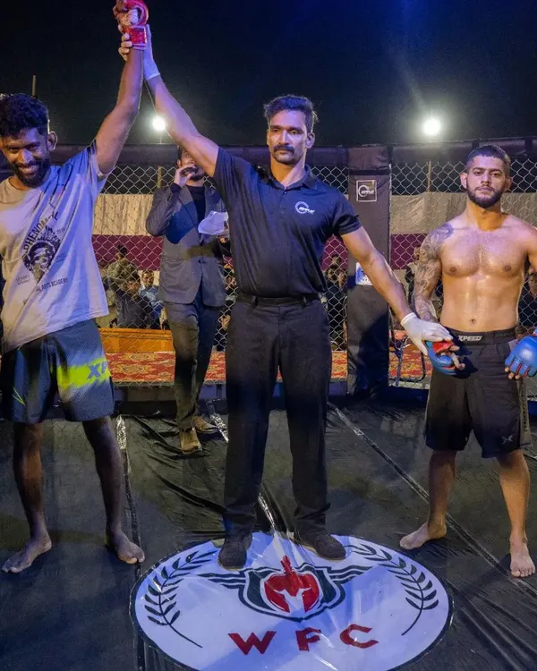 A victory is the culmination of months of hard work. Here I am after a first round finish, securing a top 5 ranking in the South Asian flyweight division.