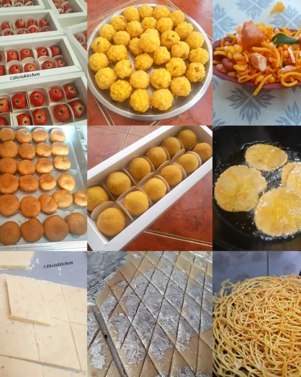 A glimpse of the festive magic from my kitchen. This spread shows the variety I love to create for Diwali, from delicate Kaju Apples and rich Boondi Ladoos to crispy Thattai and savory Madras Mixture. Each item is made fresh to order, bringing the authentic taste of homemade celebration to your home.