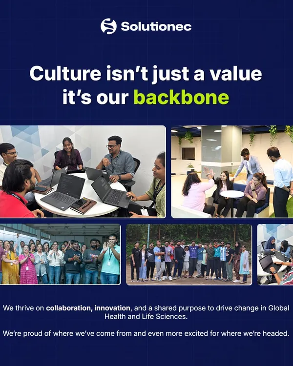 This collage is a snapshot of our culture in action. It shows our teams collaborating, innovating, and working together with a shared purpose to drive change in global health.