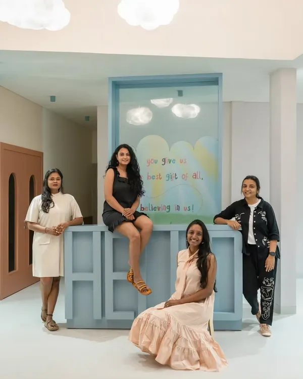 Our dream team at the nursery school reception. Seeing the joy on the kids' faces was our greatest achievement. This project filled our hearts, and we are so proud of the team that brought it to life.