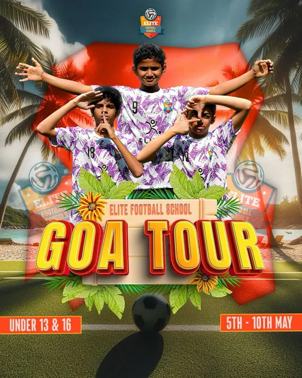 Goa Tour is on! An announcement for our upcoming tour to Goa for our Under-13 and Under-16 squads. These tours provide invaluable exposure and competitive experience.