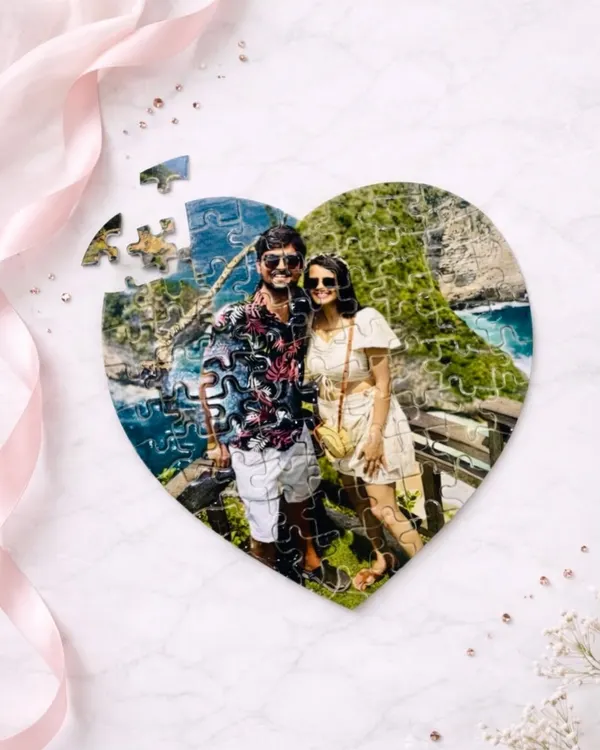 I turn your favorite photo into a fun, heart-shaped puzzle. It’s a beautiful way to spend time together, piecing back a cherished memory.