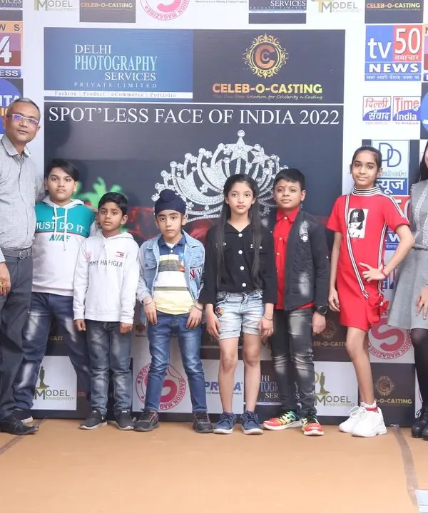 A group photo from the 'Spot'less Face of India 2022' kids' auditions. I organize and host casting events to find fresh talent for various campaigns.