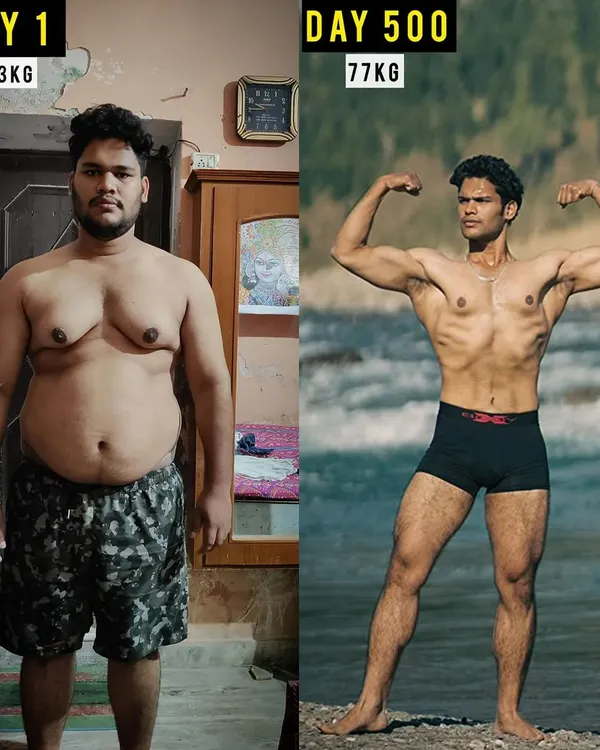 This is what real transformation looks like. My client went from 113 kg to 77 kg by following a disciplined plan based on simple home-cooked meals and smart training. This journey proves that with the right guidance, you can achieve a complete body recomposition and change your life.