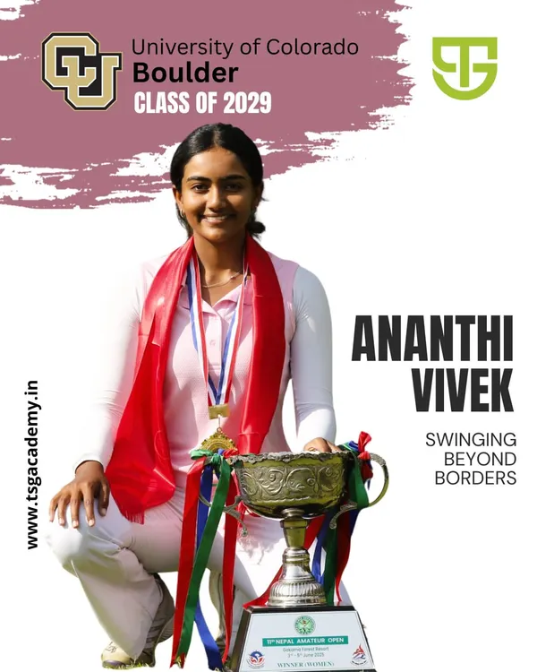 We are proud to announce that our student Ananthi Vivek will be joining the University of Colorado Boulder, Class of 2029. We build individuals with strong work ethics, discipline, and a love for the game.