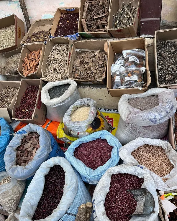 Here I am at a local market, picking out my herbs. This is where so many of my creations begin, surrounded by the sights and smells of natural ingredients.
