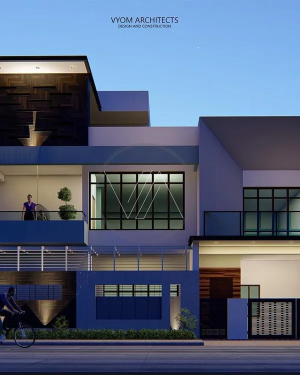 The primary 3D render for the Arun Reddy residence in Hosur. This was the vision: a Vastu-compliant, contemporary home defined by its unique angular walls and a balance of solid and open spaces.
