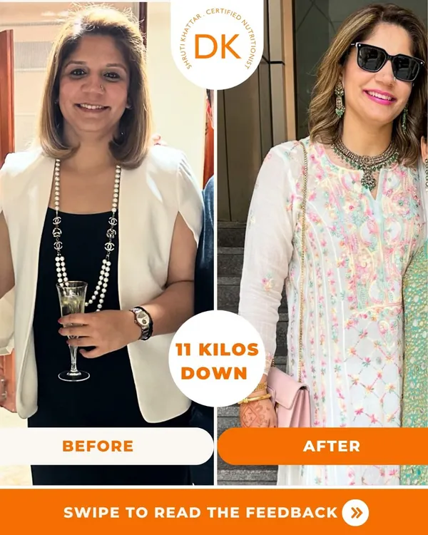 This is what a sustainable lifestyle change looks like. My client lost 11 kilos by eating mindfully, not by starving. We focus on creating habits that last, so you feel confident and in control of your health.