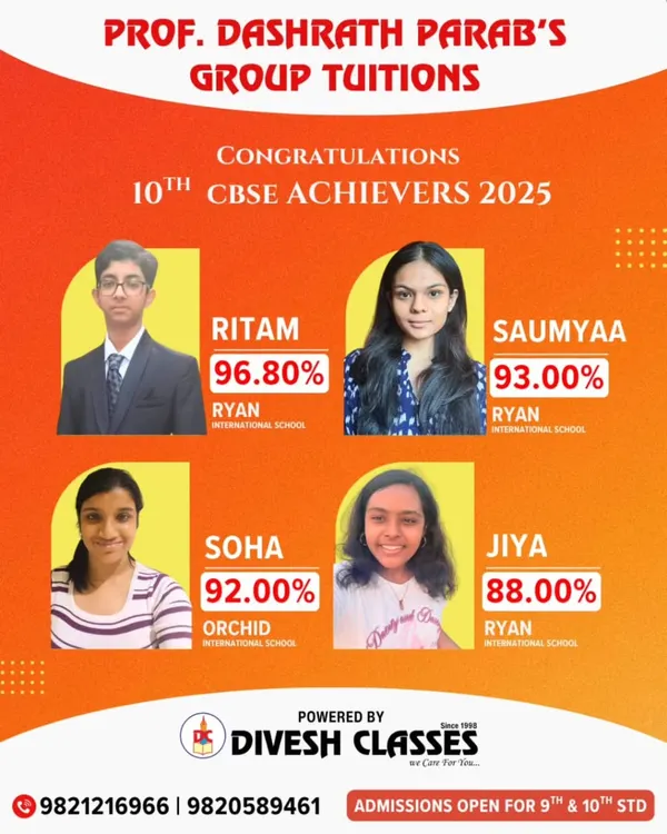 Celebrating our 10th CBSE achievers of 2025. Their outstanding scores of up to 96.80% reflect their dedication and the effectiveness of our board-focused preparation.