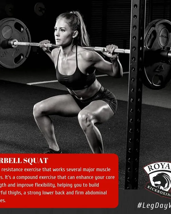 The barbell squat is a cornerstone of strength training. This compound exercise enhances core strength and builds powerful thighs and a strong lower back, essential for any athlete.