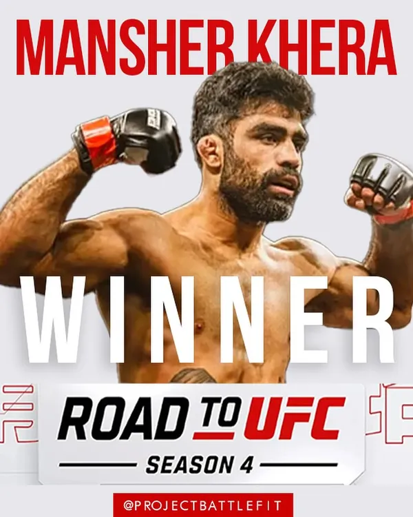 Project Battlefit athlete Mansher Khera showed he is UFC mettle with a dominant performance on short notice at Road to UFC, making his black belt BJJ skills shine.
