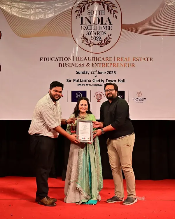 A proud moment for our team as we accept the "Best Ayurvedic & Wellness Centre in India" award at the South India Healthcare Excellence Awards. This recognition fuels our commitment to providing authentic, heartfelt healing.