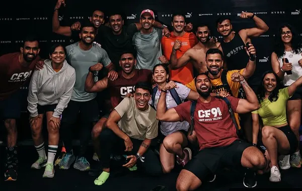 The pure joy and energy of our team at the Mumbai Hyrox event. This is what happens when a strong community comes together to test their fitness and have a great time doing it.