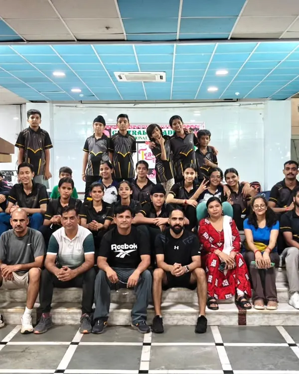 The whole team together celebrating Teachers' Day. This photo captures the strong bond between our students and the mentors who guide them.